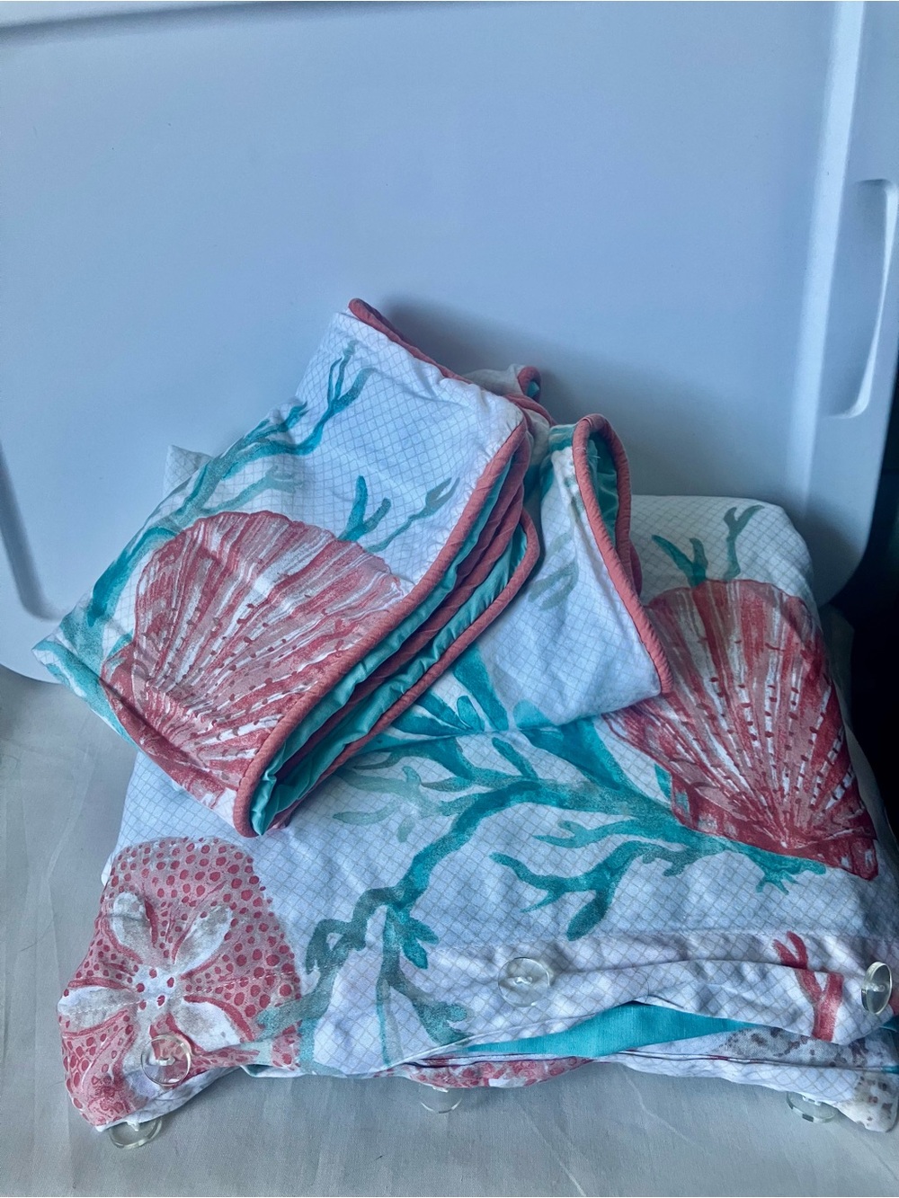 Madison Park Pebble Beach Seaside Full/Queen Duvet Cover Two Pillow Cases Set